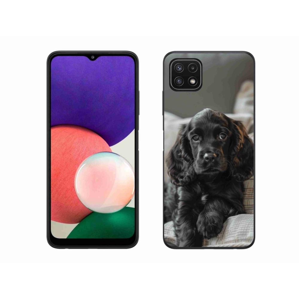 Gelový kryt mmCase na Samsung Galaxy A22 5G - anglický kokršpaněl