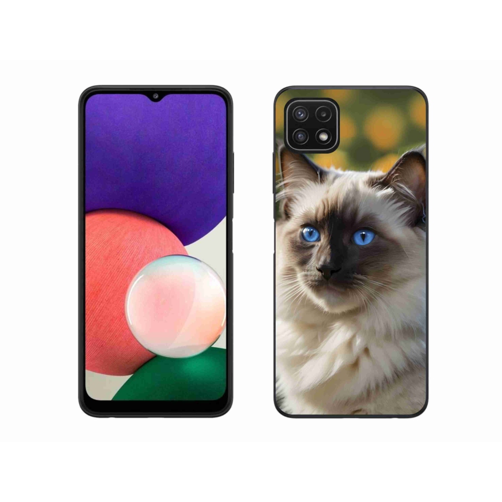 Gelový kryt mmCase na Samsung Galaxy A22 5G - bílý ragdoll
