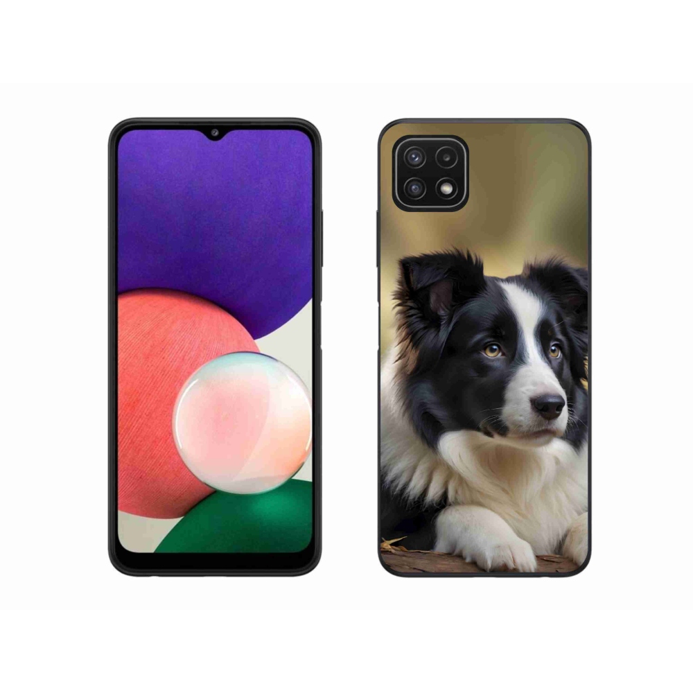 Gelový kryt mmCase na Samsung Galaxy A22 5G - border kolie 2