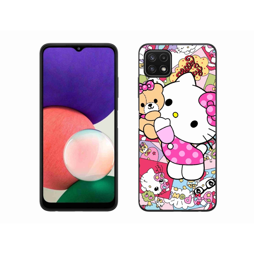 Gelový kryt mmCase na Samsung Galaxy A22 5G - cute kitty