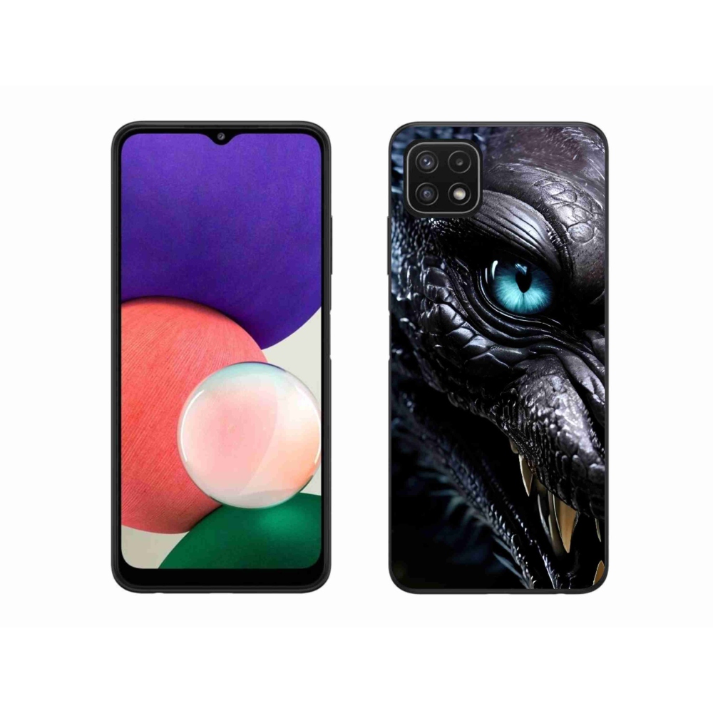 Gelový kryt mmCase na Samsung Galaxy A22 5G - dračí pohled
