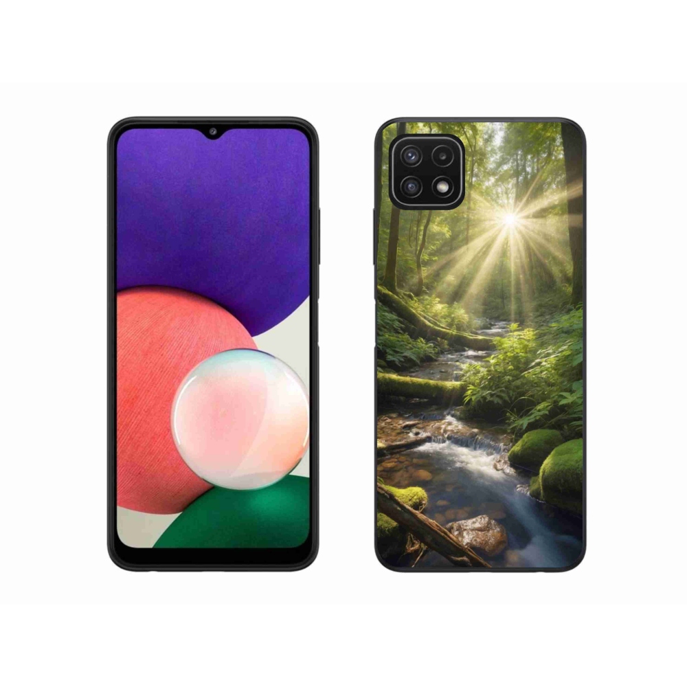 Gelový kryt mmCase na Samsung Galaxy A22 5G - hlubina lesa