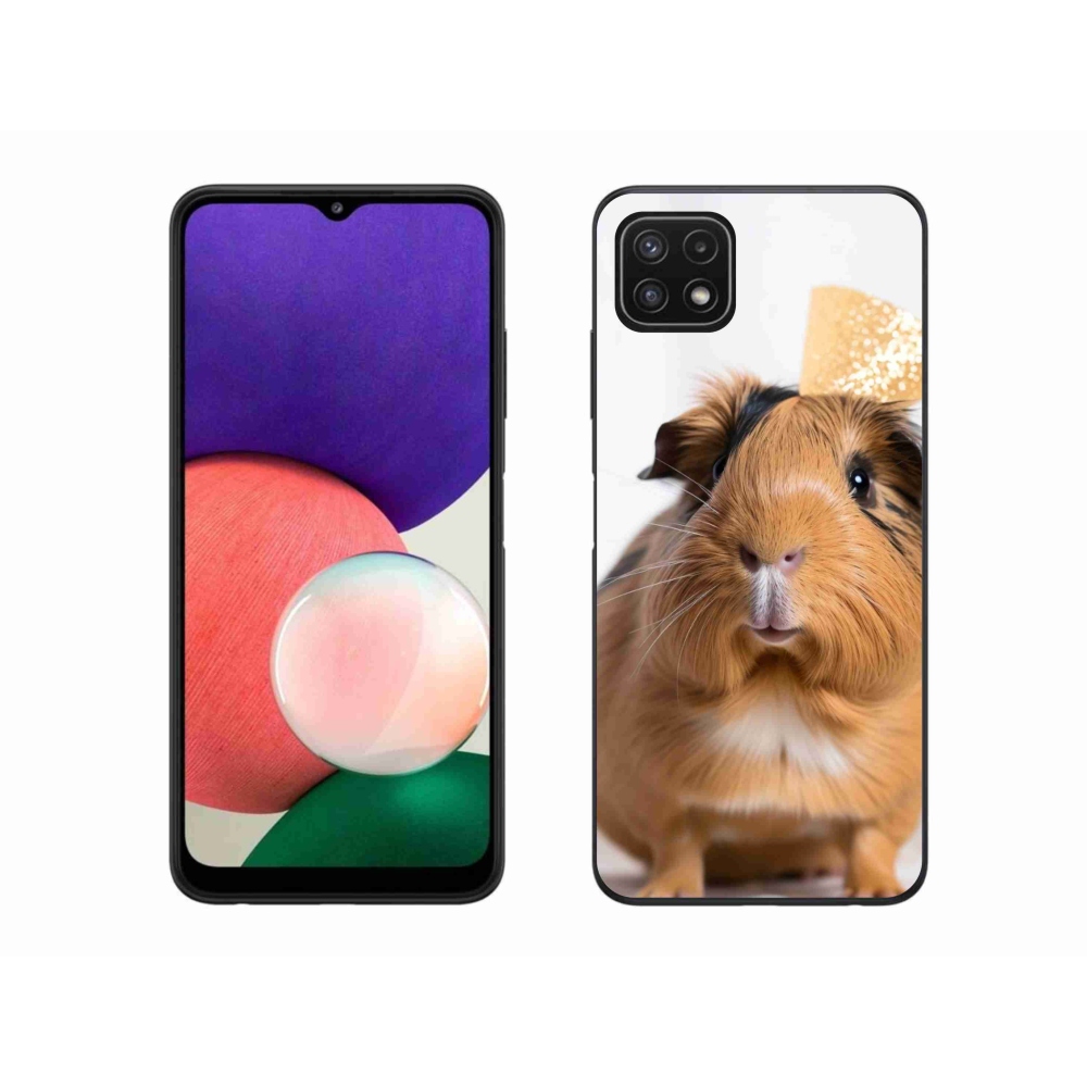 Gelový kryt mmCase na Samsung Galaxy A22 5G - hnědé morče