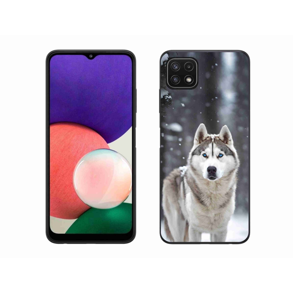 Gelový kryt mmCase na Samsung Galaxy A22 5G - husky 2