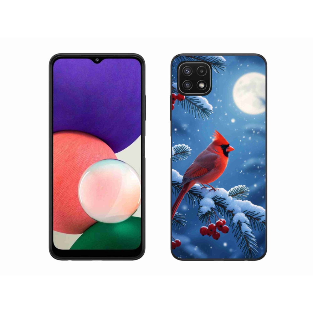 Gelový kryt mmCase na Samsung Galaxy A22 5G - kardinál červený