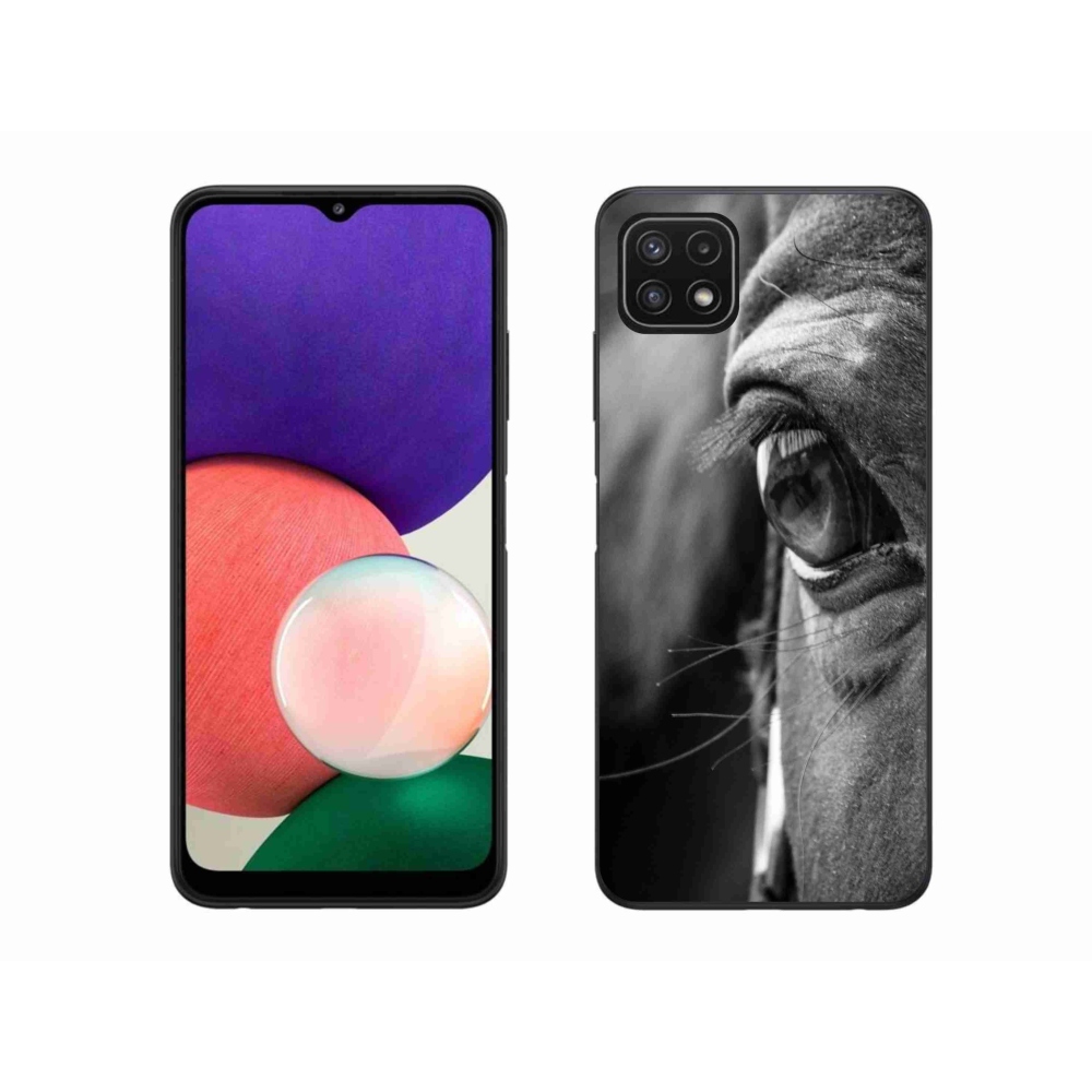 Gelový kryt mmCase na Samsung Galaxy A22 5G - koňský pohled