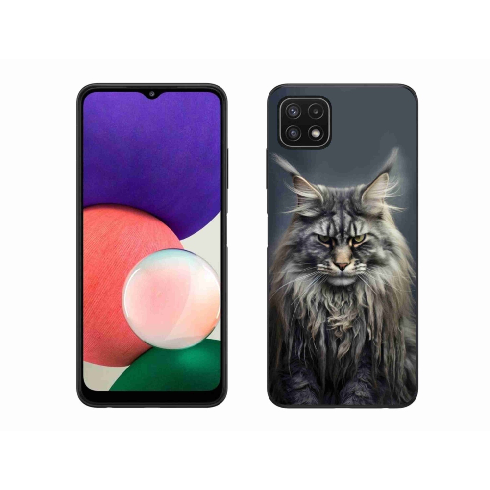 Gelový kryt mmCase na Samsung Galaxy A22 5G - kočíčí pohled 4