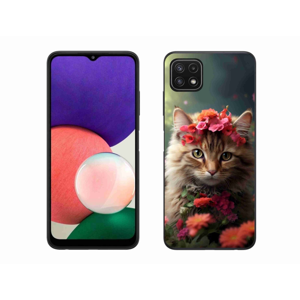 Gelový kryt mmCase na Samsung Galaxy A22 5G - kočíčí princezna