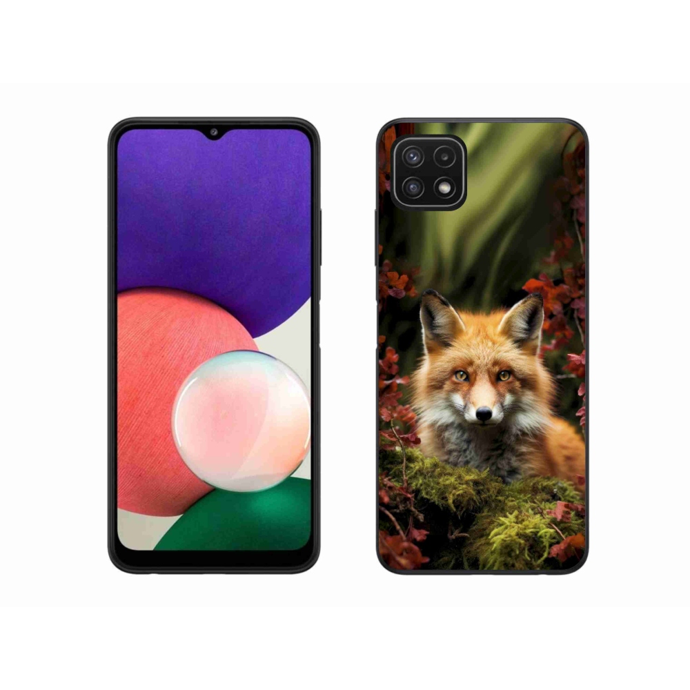 Gelový kryt mmCase na Samsung Galaxy A22 5G - liška v lese