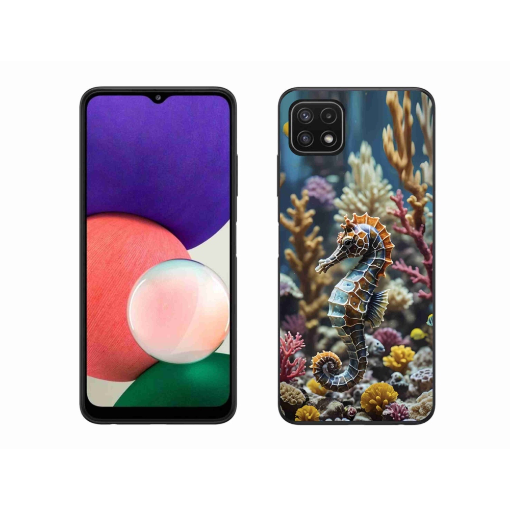 Gelový kryt mmCase na Samsung Galaxy A22 5G - mořský koník 2