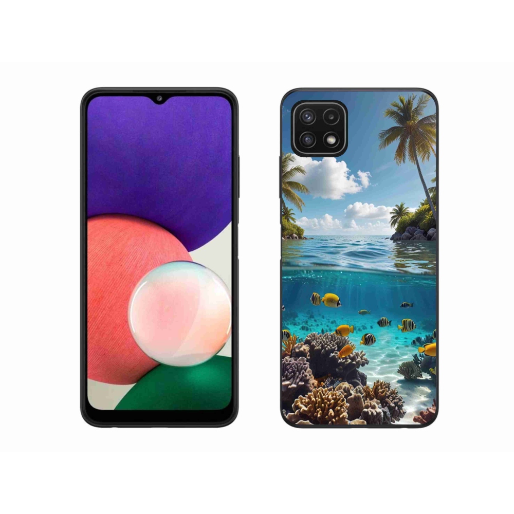Gelový kryt mmCase na Samsung Galaxy A22 5G - mořský svět 4