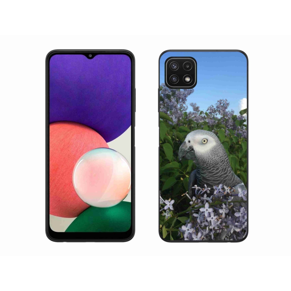 Gelový kryt mmCase na Samsung Galaxy A22 5G - papoušek žako