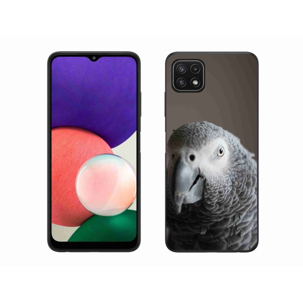 Gelový kryt mmCase na Samsung Galaxy A22 5G - papoušek žako 2