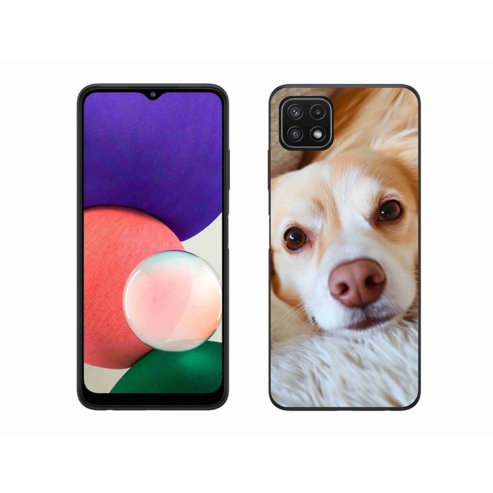 Gelový kryt mmCase na Samsung Galaxy A22 5G - Roztomilá čivava