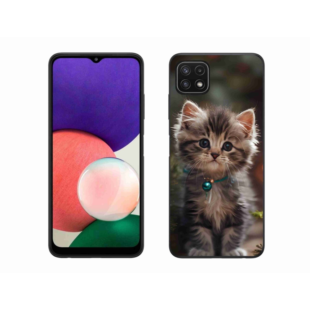 Gelový kryt mmCase na Samsung Galaxy A22 5G - roztomilé kotě 11