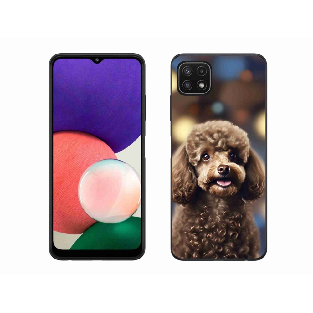 Gelový kryt mmCase na Samsung Galaxy A22 5G - roztomilý pudl