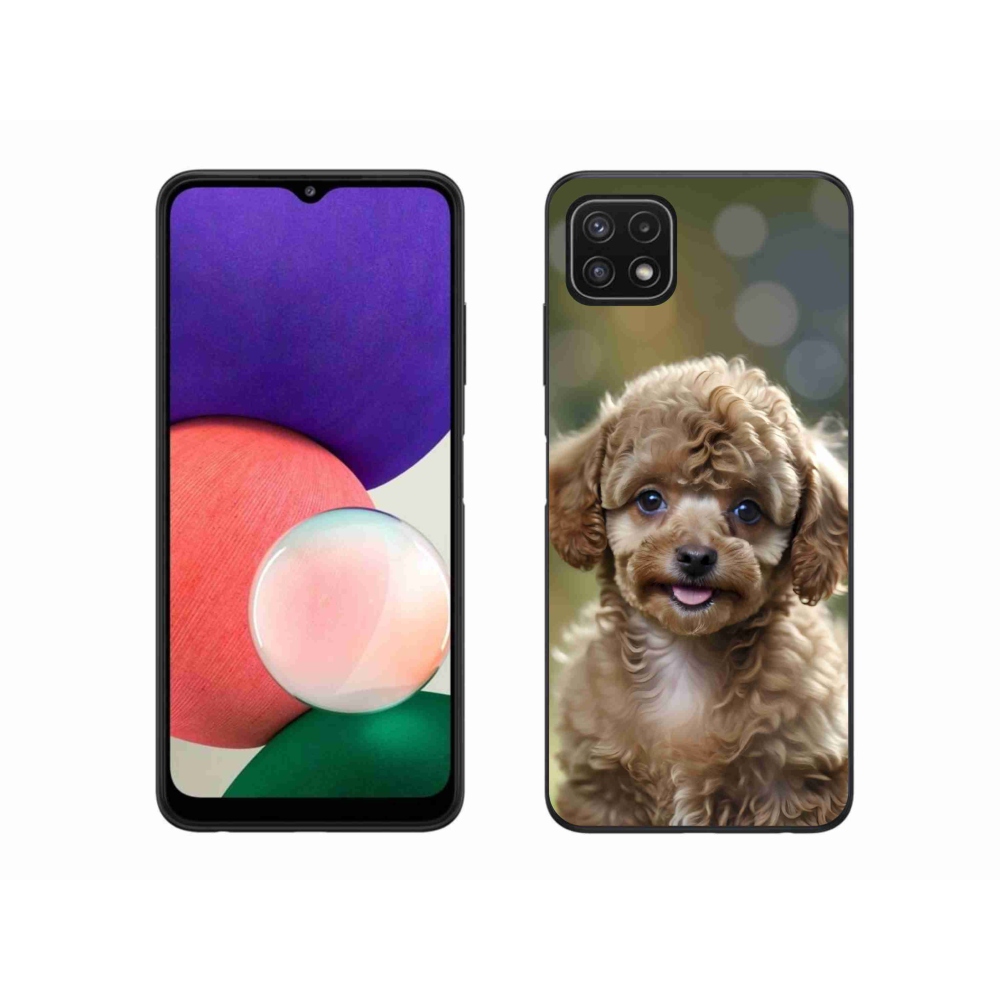 Gelový kryt mmCase na Samsung Galaxy A22 5G - roztomilý pudl
