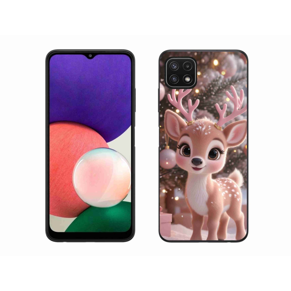 Gelový kryt mmCase na Samsung Galaxy A22 5G - roztomilý sob