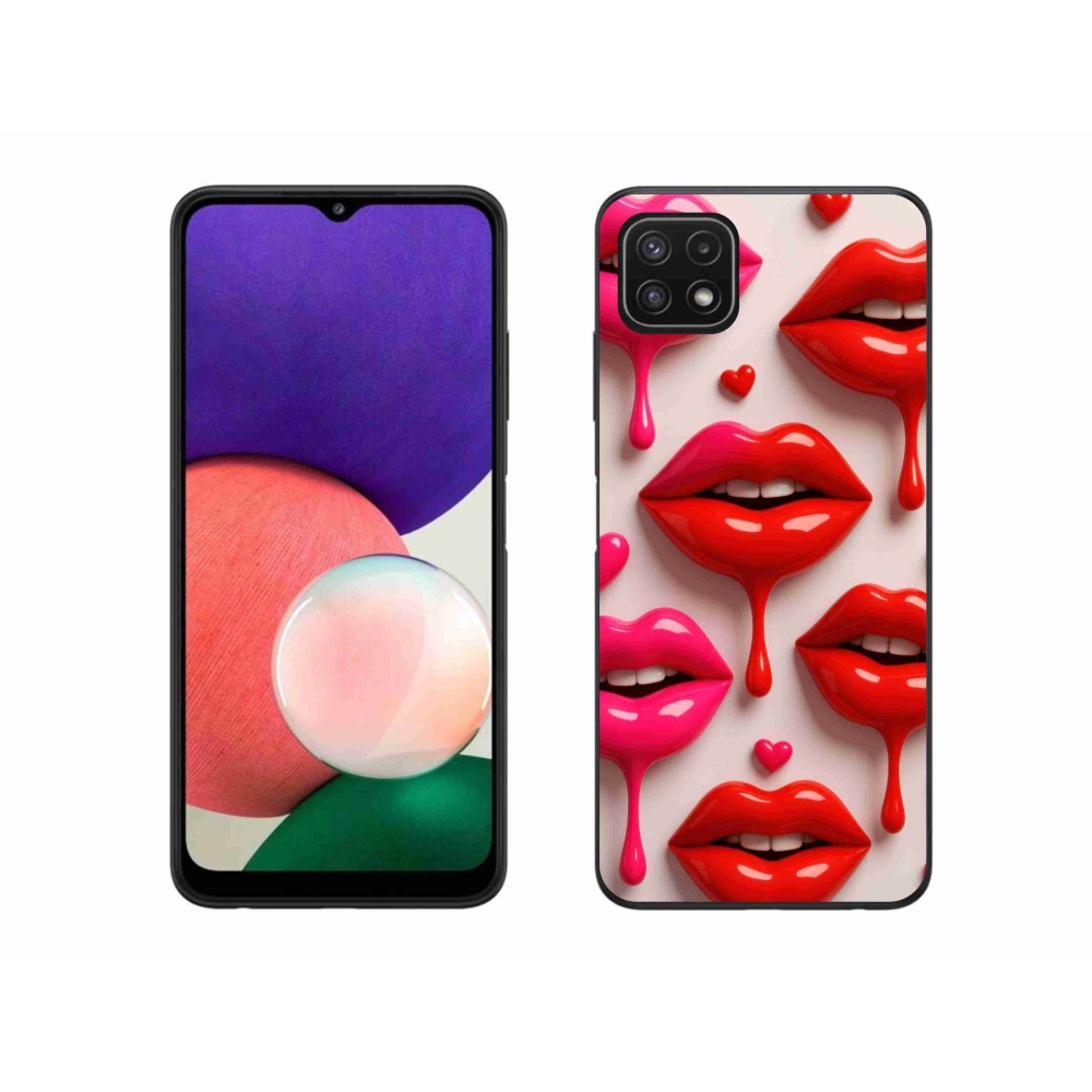Gelový kryt mmCase na Samsung Galaxy A22 5G - rty 2