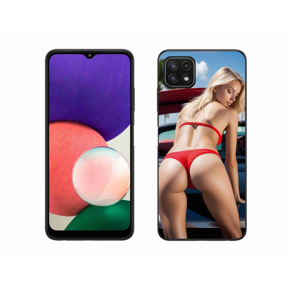 Gelový kryt mmCase na Samsung Galaxy A22 5G - sexy žena 2