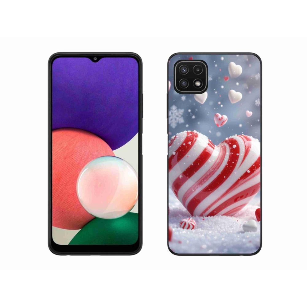 Gelový kryt mmCase na Samsung Galaxy A22 5G - sladké srdce