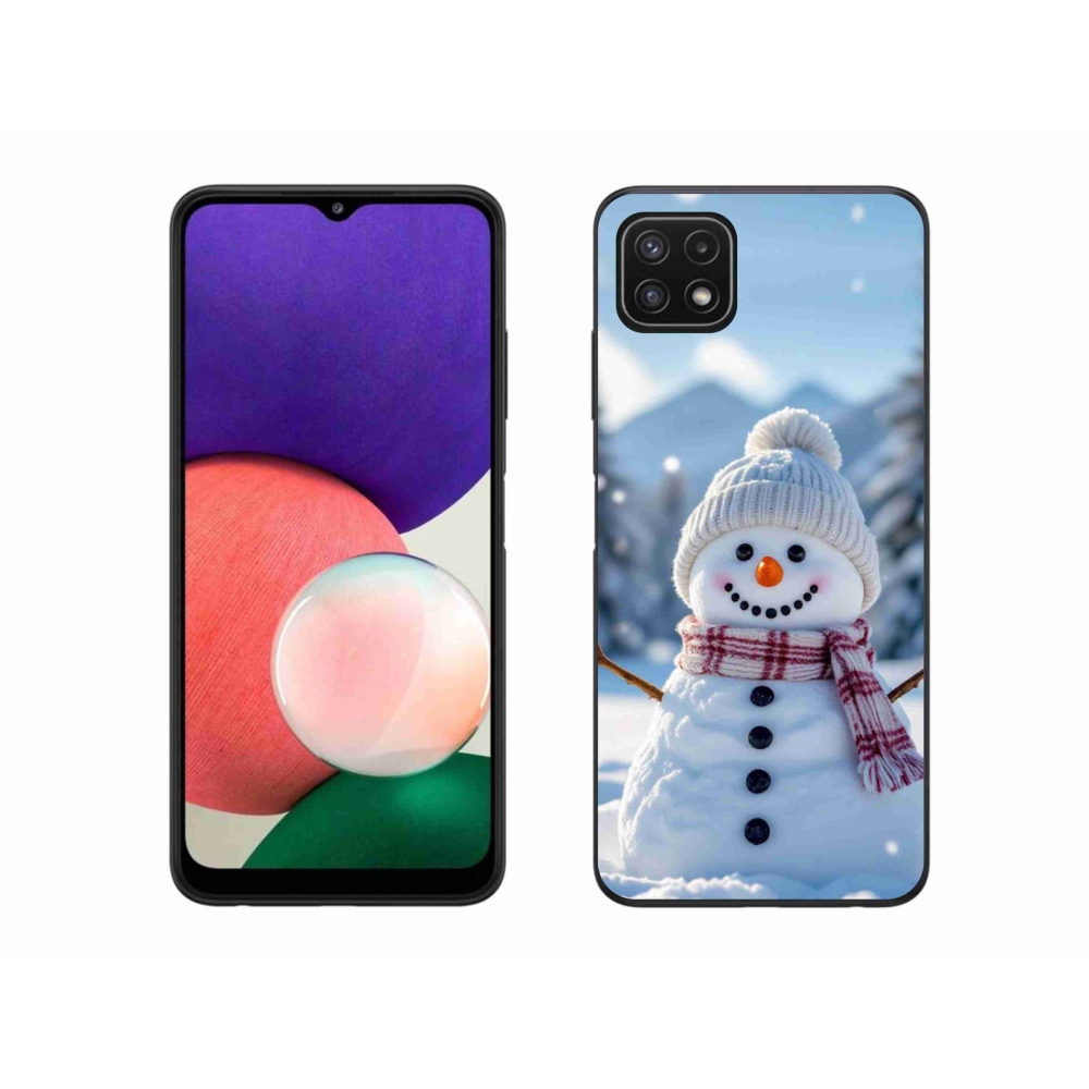 Gelový kryt mmCase na Samsung Galaxy A22 5G - sněhulák 3