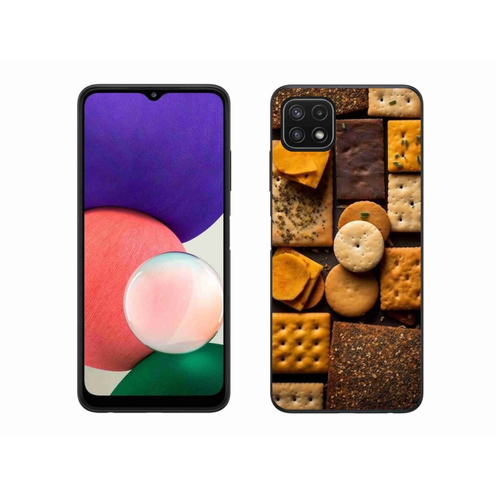 Gelový kryt mmCase na Samsung Galaxy A22 5G - sušenky
