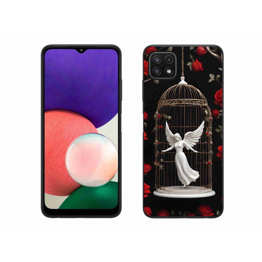 Gelový kryt mmCase na Samsung Galaxy A22 5G - uvězněný anděl