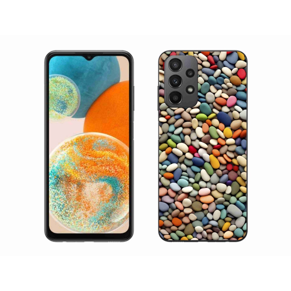 Gelový kryt mmCase na Samsung Galaxy A23 4G/5G - barevné kamínky 2