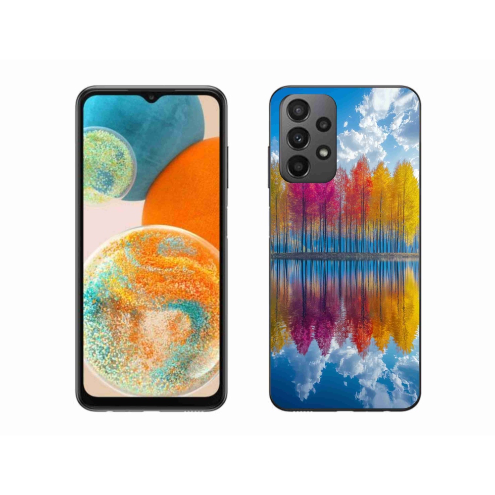 Gelový kryt mmCase na Samsung Galaxy A23 4G/5G - barevné stromy