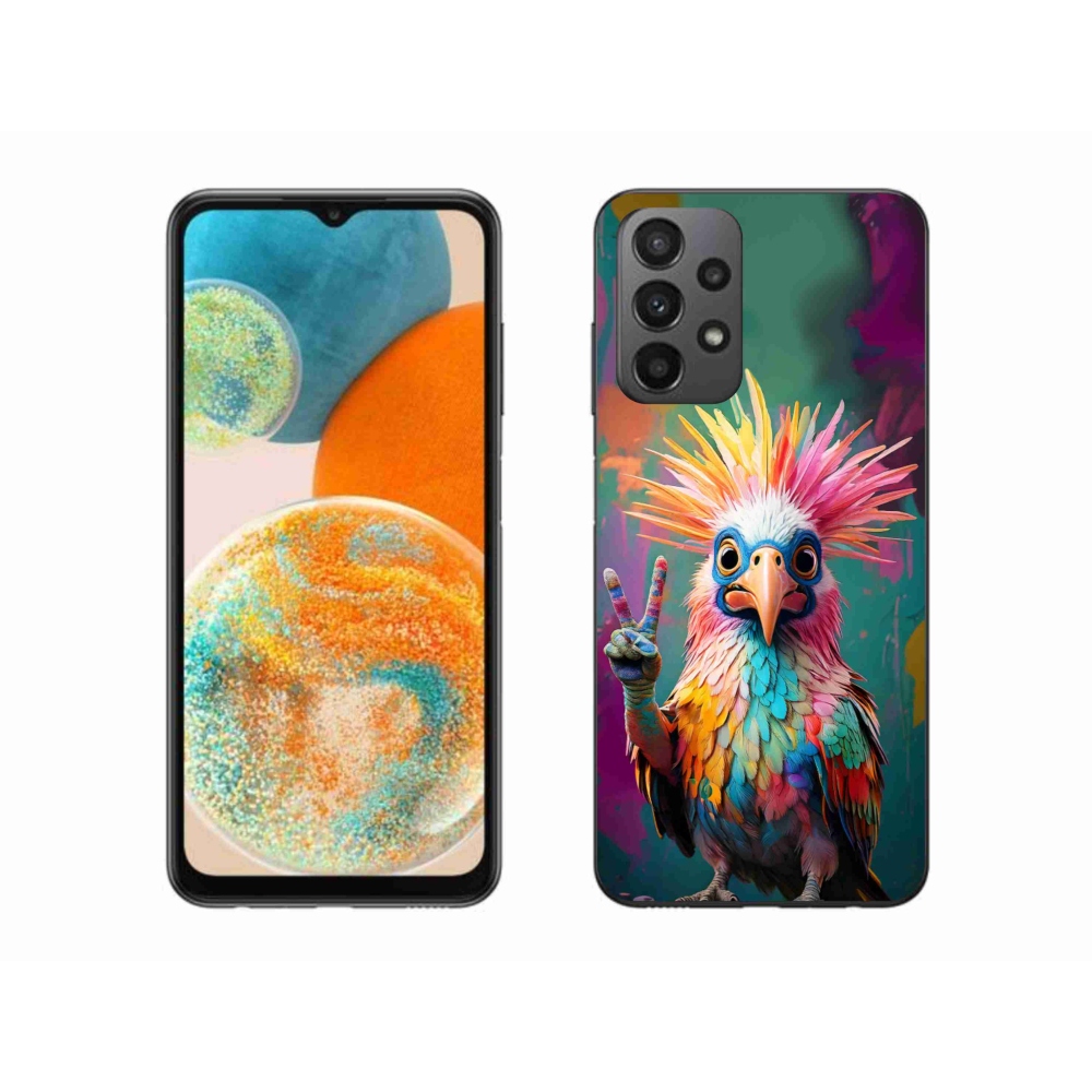 Gelový kryt mmCase na Samsung Galaxy A23 4G/5G - barevný rebel