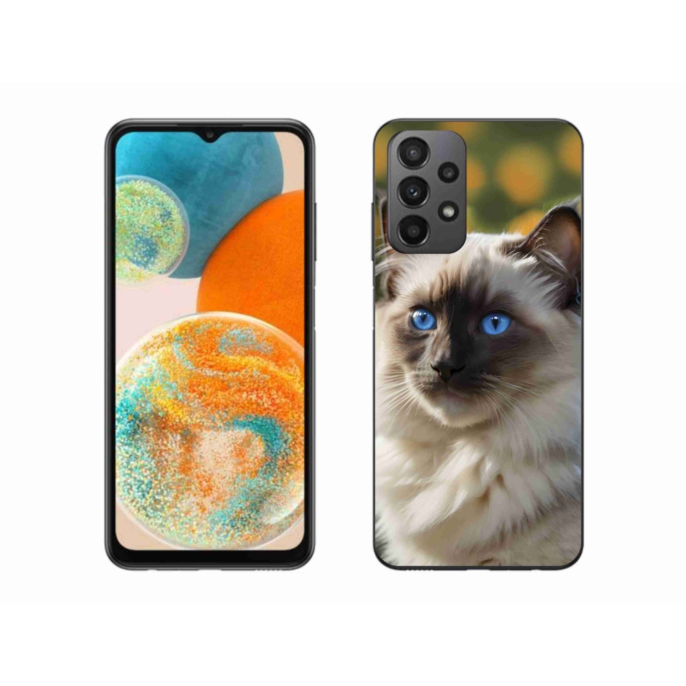 Gelový kryt mmCase na Samsung Galaxy A23 4G/5G - bílý ragdoll