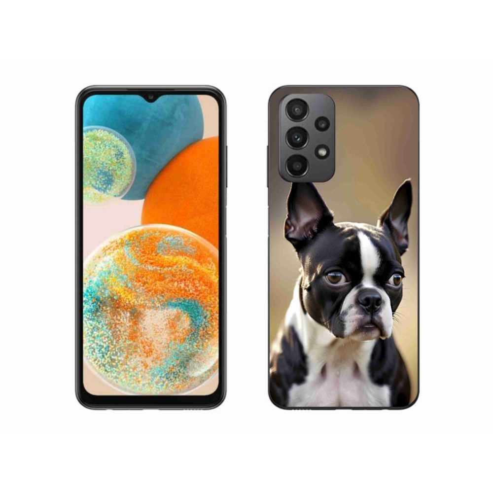 Gelový kryt mmCase na Samsung Galaxy A23 4G/5G - bostonský teriér