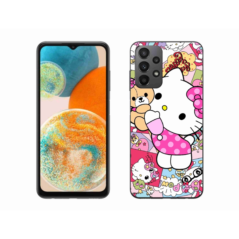Gelový kryt mmCase na Samsung Galaxy A23 4G/5G - cute kitty