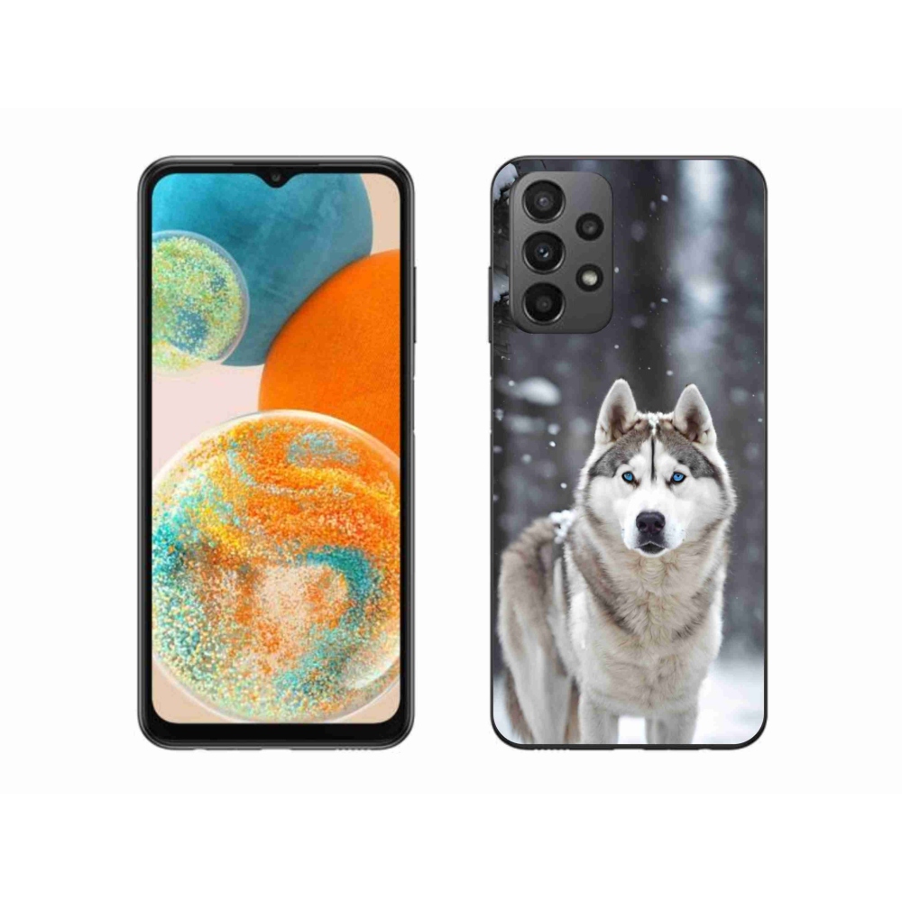 Gelový kryt mmCase na Samsung Galaxy A23 4G/5G - husky 2