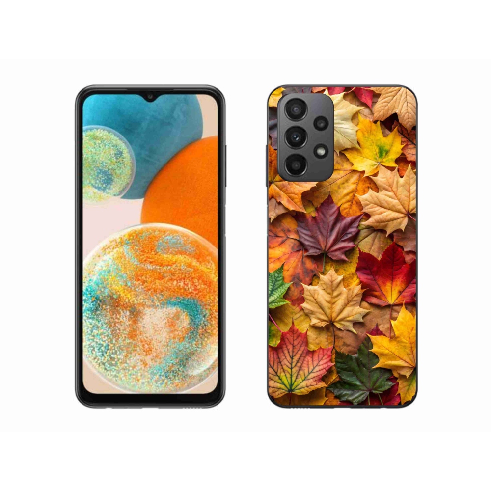 Gelový kryt mmCase na Samsung Galaxy A23 4G/5G - javorové listy 2