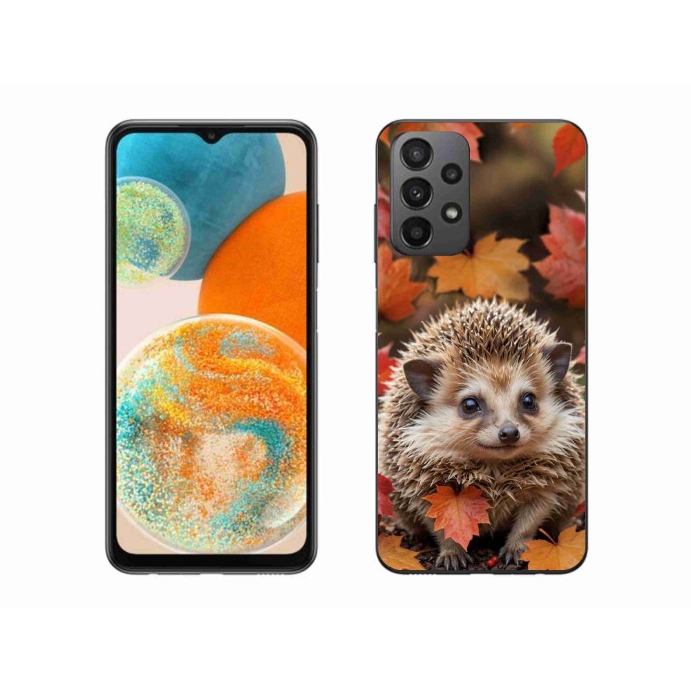 Gelový kryt mmCase na Samsung Galaxy A23 4G/5G - ježek v listí