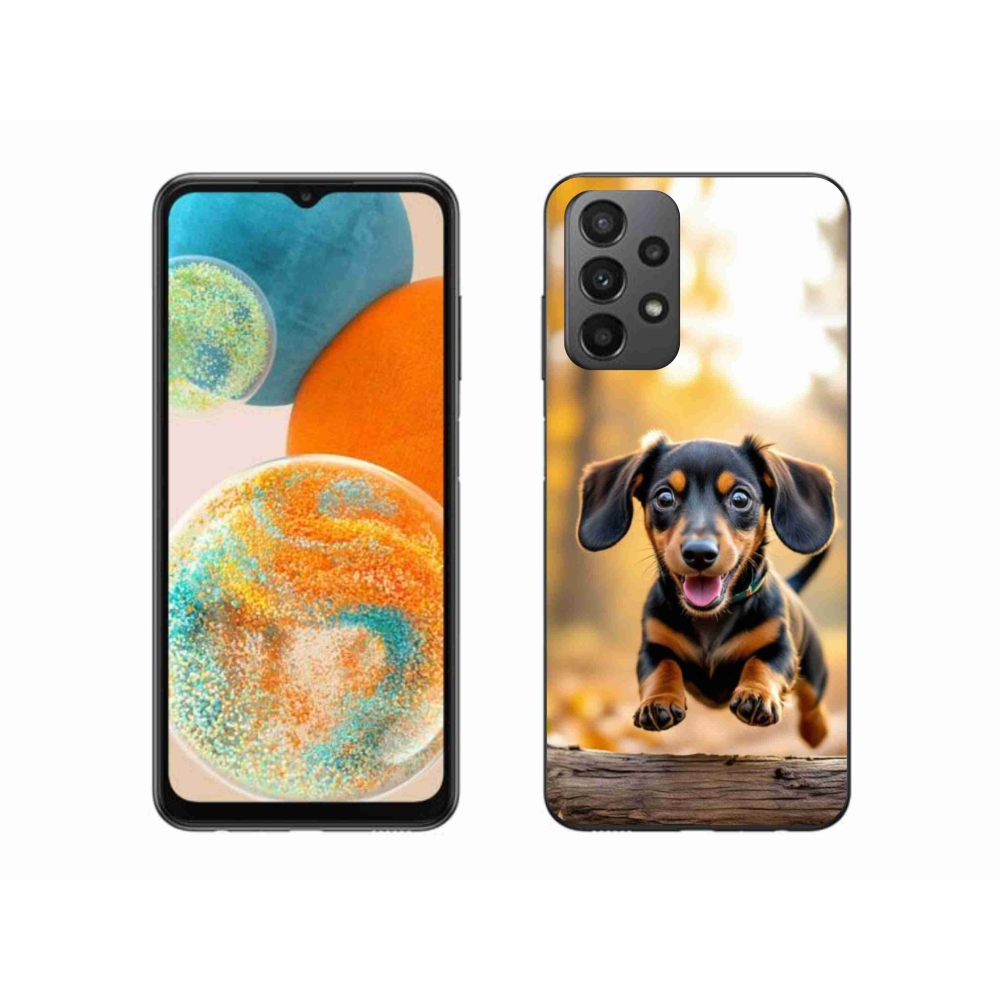 Gelový kryt mmCase na Samsung Galaxy A23 4G/5G - jezevčík 2