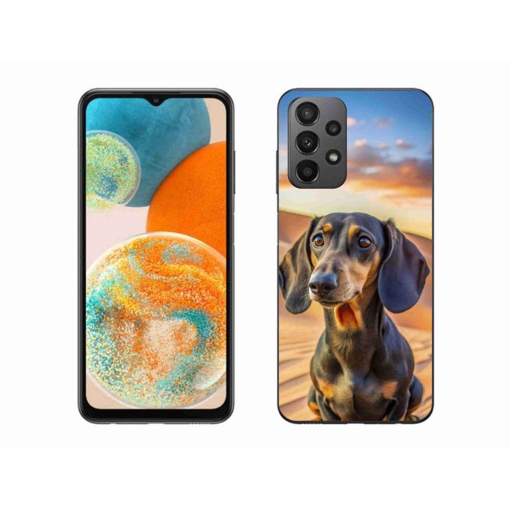 Gelový kryt mmCase na Samsung Galaxy A23 4G/5G - jezevčík 3 