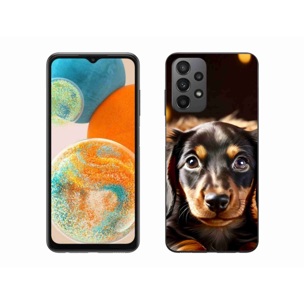 Gelový kryt mmCase na Samsung Galaxy A23 4G/5G - jezevčík