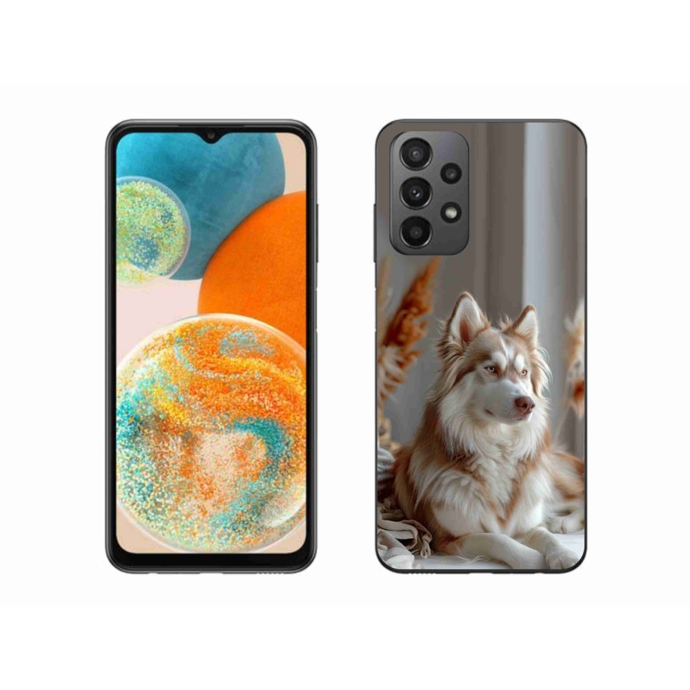 Gelový kryt mmCase na Samsung Galaxy A23 4G/5G - klidný sibiřský husky