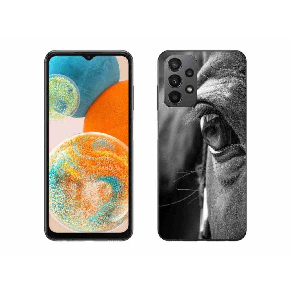 Gelový kryt mmCase na Samsung Galaxy A23 4G/5G - koňský pohled