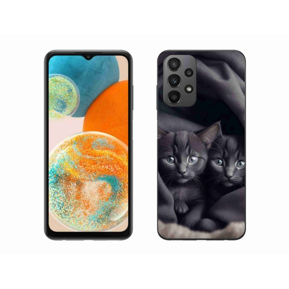 Gelový kryt mmCase na Samsung Galaxy A23 4G/5G - kočičí duo