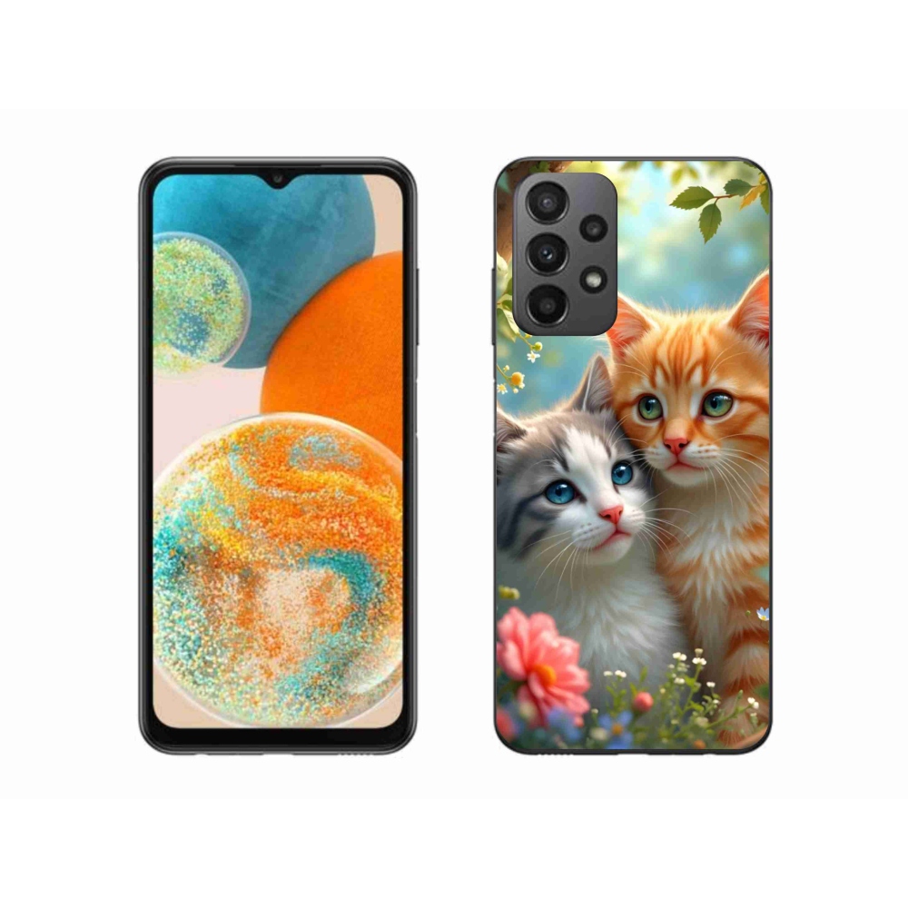 Gelový kryt mmCase na Samsung Galaxy A23 4G/5G - kočičí láska 2