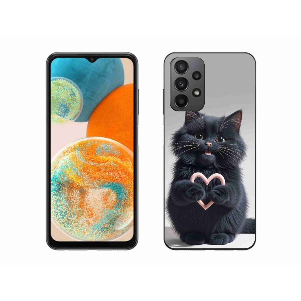 Gelový kryt mmCase na Samsung Galaxy A23 4G/5G - kočičí láska 3