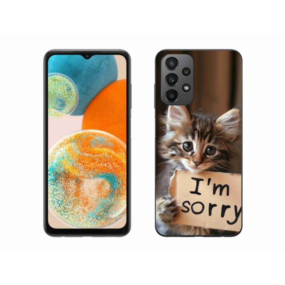 Gelový kryt mmCase na Samsung Galaxy A23 4G/5G - kočíčí omluva