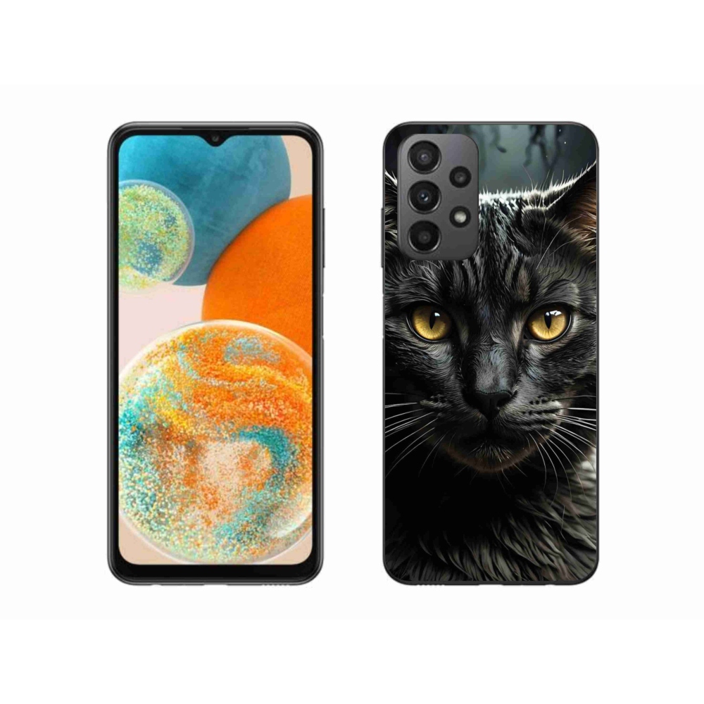 Gelový kryt mmCase na Samsung Galaxy A23 4G/5G - kočičí pohled 3