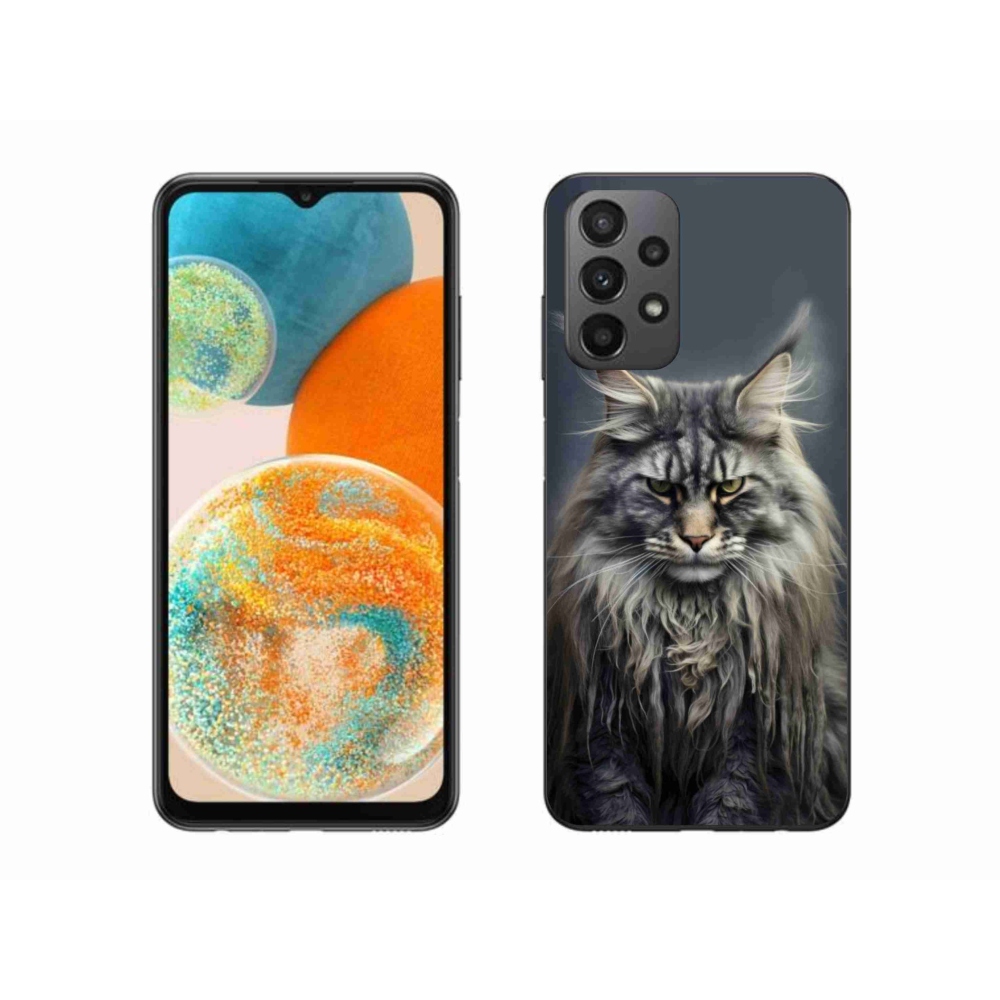 Gelový kryt mmCase na Samsung Galaxy A23 4G/5G - kočíčí pohled 4