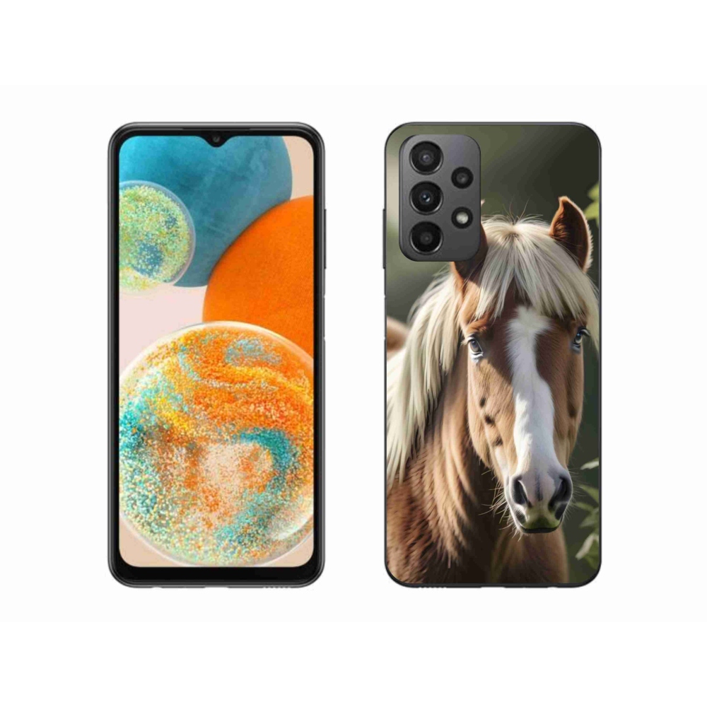 Gelový kryt mmCase na Samsung Galaxy A23 4G/5G - kůň se světlou hřívou