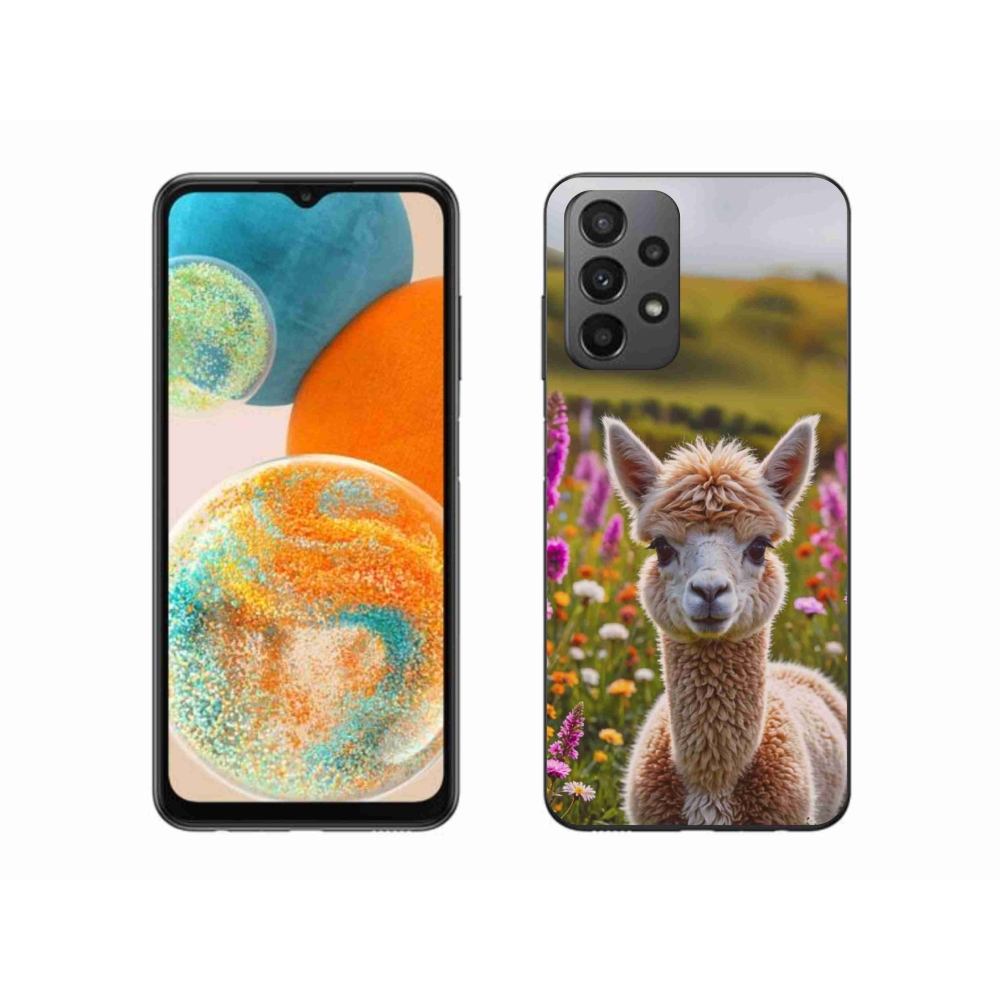 Gelový kryt mmCase na Samsung Galaxy A23 4G/5G - lama na louce